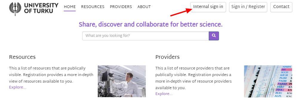 University of Turku OpenIRIS homepage